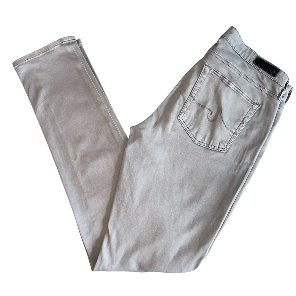 Ag Adriano Goldschmied Gray The Prima Mid-Rise Cigarette Skinny Jeans